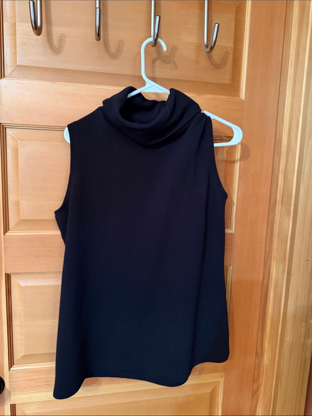 Coco + Carmen Black Sleeveless Turtleneck Tank